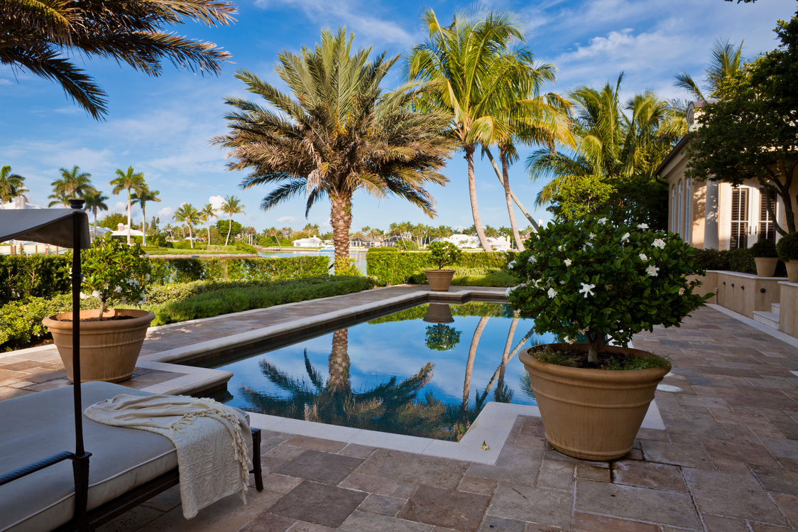 Elegant Pool at an Estate Home in Florida